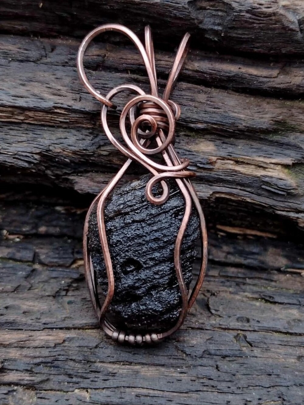 Handcrafted Agni Manitite Tektite Pendant